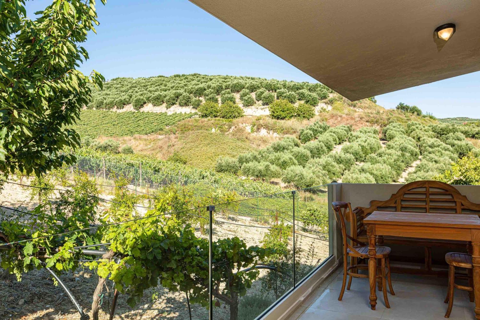 Villa Mantilari Wine Estate 7 Apartments 2 Private Pools 1 Heated Tennis Court Fitness Center Archanes Kamer foto